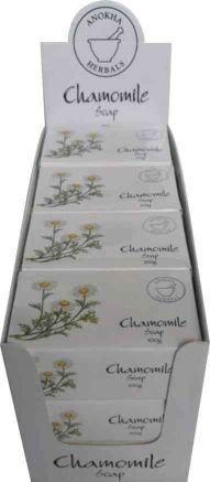 ANOKHA  CHAMOMILE HERBALS SOAPS - BOX OF 12 X 100G