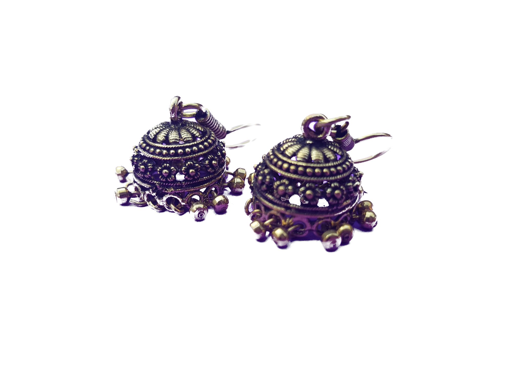Small Bell Earrings w/ Dangles