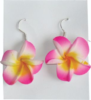 Small Frangipani Earrings