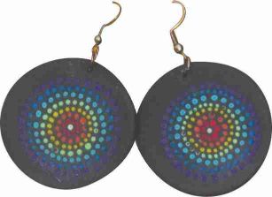 Painted Rainbow Earrings