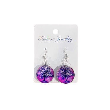 Packet of 12 Double-Sided Picture Earrings Tree