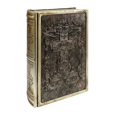 20% OFF - Metal Book Box with Cross Design*