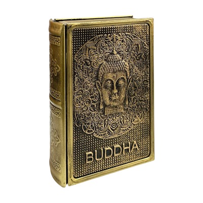 20% OFF - Metal Book Box with Buddha Head Design*