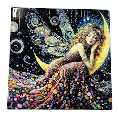 Moon Fairy Ceramic Trivet