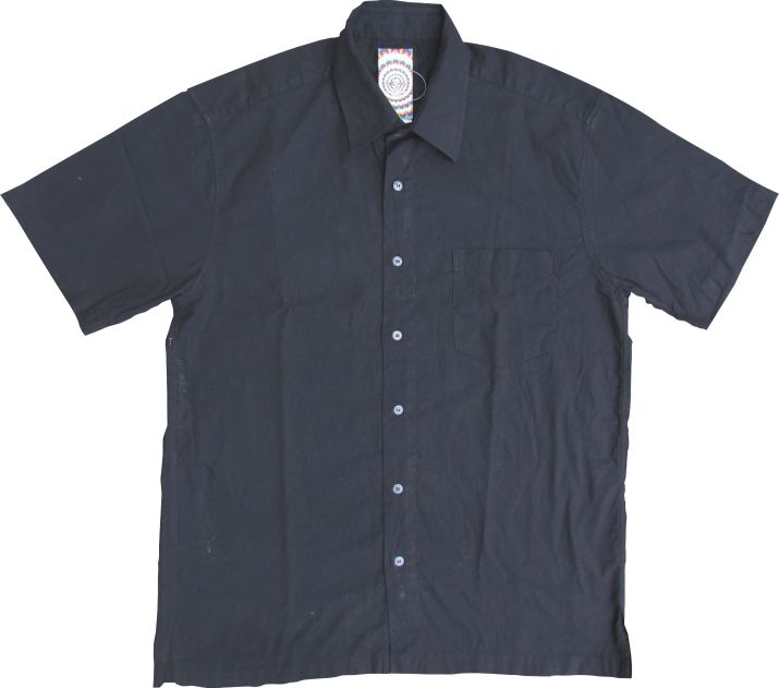 Mens cotton half sleeve shirt