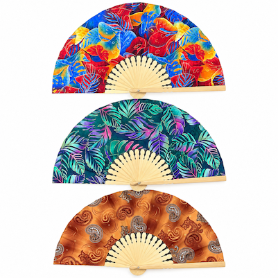 XXXL Batik Fabric Fan 39cm