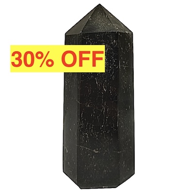 30% OFF - Free Form Black Tourmaline with Inclusions