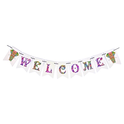 'Welcome' Paper Bunting 130cm