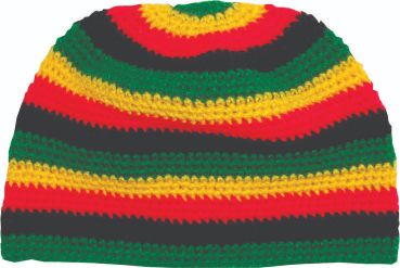 Woven Hat, Rasta design, acrylic material