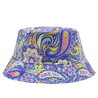 Multicolour Paisley Graphic Art Bucket Hat