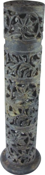Soapstone incense towers several designs