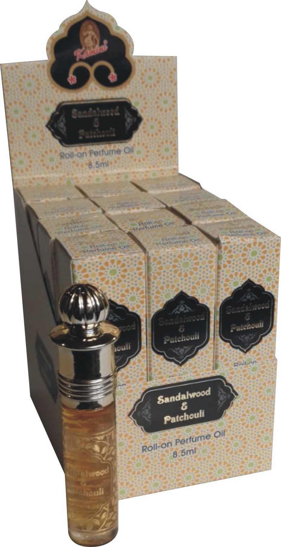 Sandalwood & Patchouli 8.5ml Perfume Oils Box Of 12