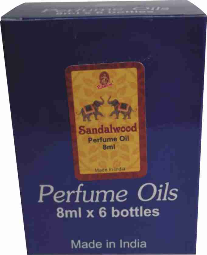 Kamini Sandalwood Perfume Oils Box Of 6