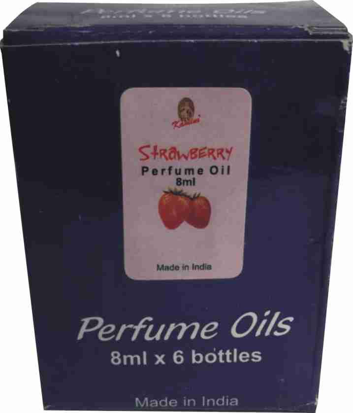 Kamini Strawberry Perfume Oils Box Of 6