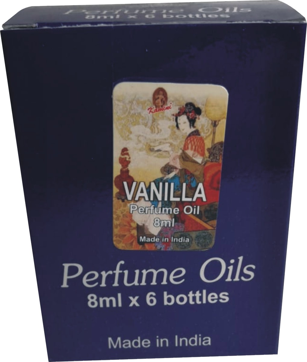 Kamini Vanilla Perfume Oils Box Of 6