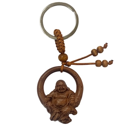 Carved Wooden Key Ring