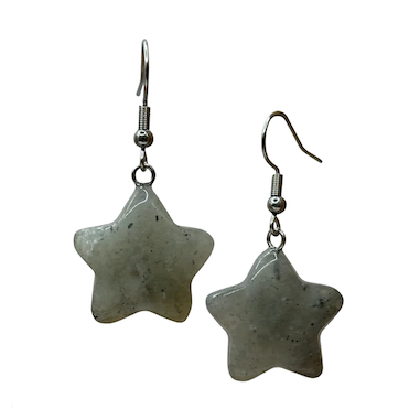 Labradorite Star Surgical Steel Earrings