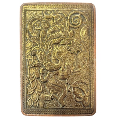 Metal Covered Bird and Mask Design Notebook