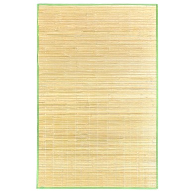 10 x 115x180cm Bamboo Wooden Mat Green Border (Bulk)