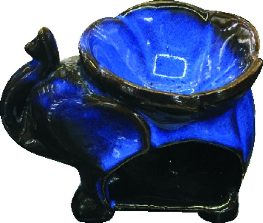 Ceramic lotus elephant  oil burner