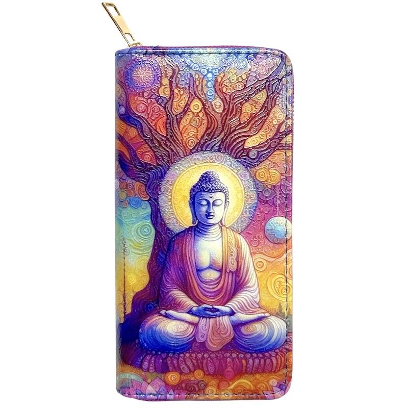 Buddha Tree Large Digital Print Purse
