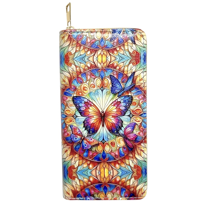 Butterflies Large Digital Print Purse