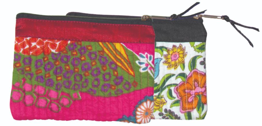 Quilted fabric purse 