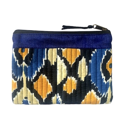 4 x 6 Inch Quilt Stitch Zip Purse