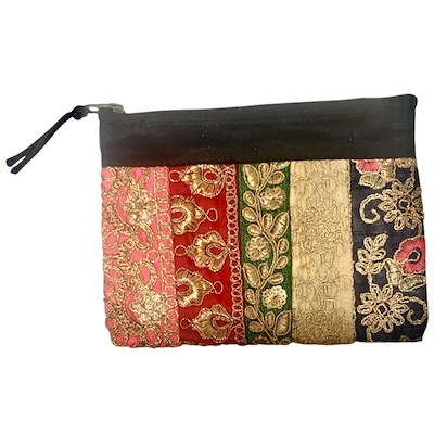 6 x 4.5 Inch Sequin Strip Purse