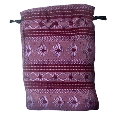 7.5 x 5 Inch Assorted Brocade Fabric Drawstring Pouch