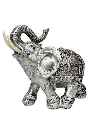 Resin Elephant Silver