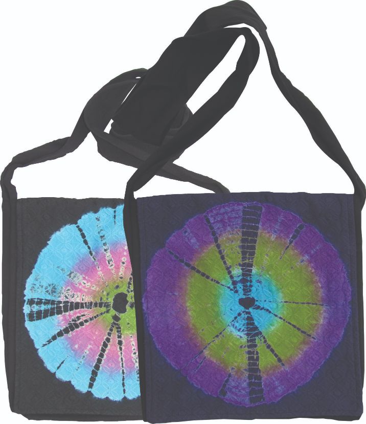 12 x 12inch Tie Dye Flap Bag