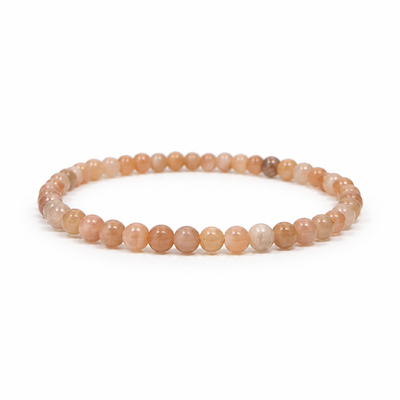 4mm Sunstone (B) Beaded Bracelet