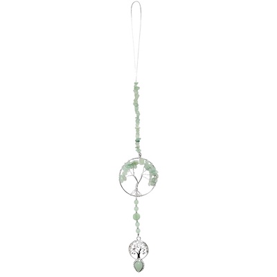 Green Aventurine Tree of Life + Tree Hanging