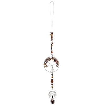Tiger's Eye Tree of Life + Tree Hanging