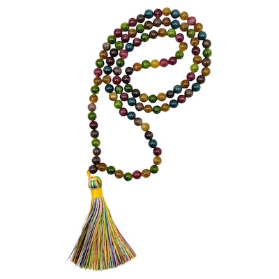 8mm Tourmaline (Treated) Mala Beads