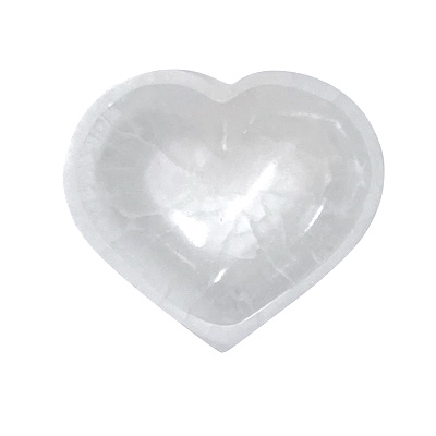 10cm Selenite Heart Bowl