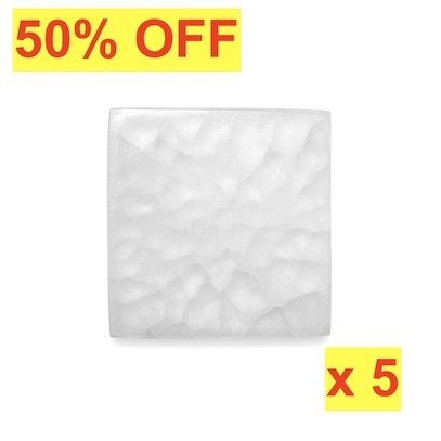 50% OFF - 5pcs 8cm Selenite Square Plate