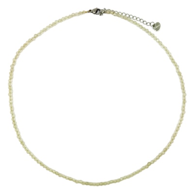 3mm Citrine Faceted Semi-Precious Stone Necklace