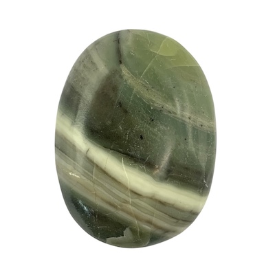 Banded Serpentine Palm Stone