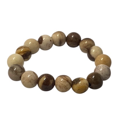 Australian Zebra Jasper Beaded Ring