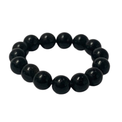 Black Agate Beaded Ring