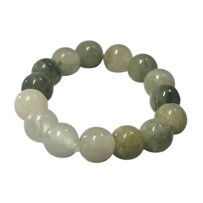 Grass Jasper Beaded Ring