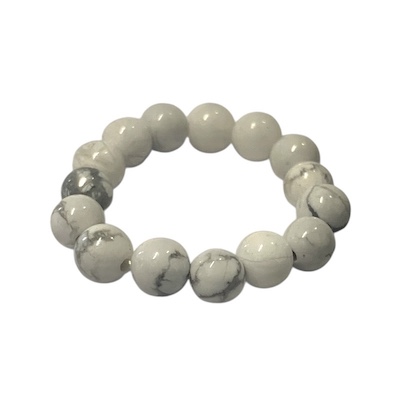 Howlite Beaded Ring