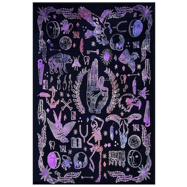 Witchy Symbols Printed Single Throw