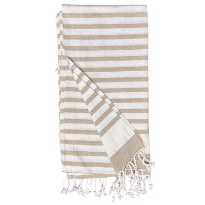 Beige Turkish Style Cotton Towel
