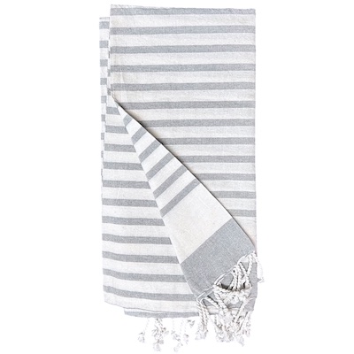 Grey Turkish Style Cotton Towel