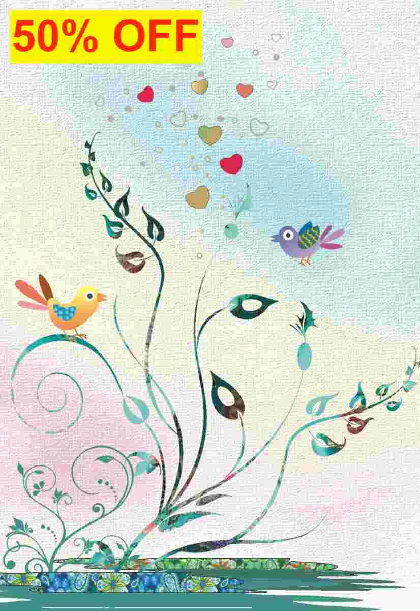 50% OFF - 110 X 160mm Greeting Cards (was $5.40).