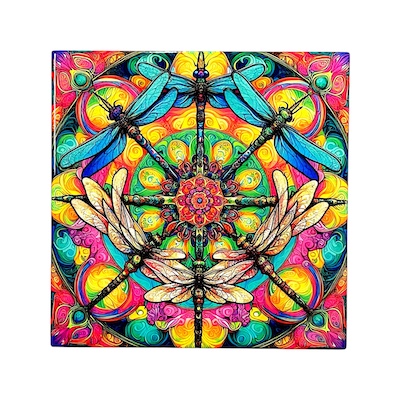 Dragonflies Ceramic Trivet