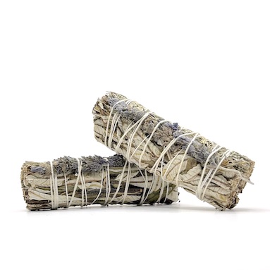 10cm Yerba Santa with Blue Sage & Lavender Smudge Stick
